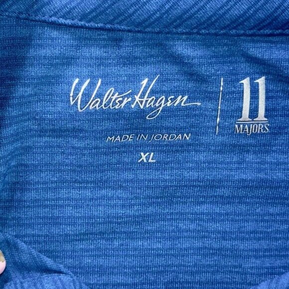 WALTER HAGEN Mens Short Sleeve Shirt Cerulean Blue Men's Size XL - Picture 5 of 8